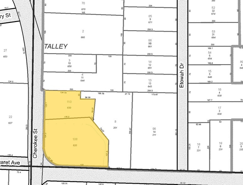 620 Cherokee St, Marietta, GA for lease - Plat Map - Image 2 of 4