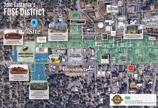 712 W Airline Ave, Gastonia, NC - AERIAL map view