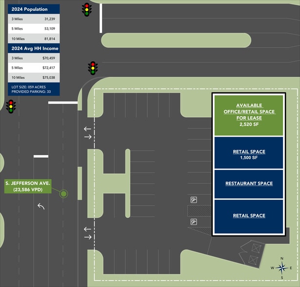 770 S Jefferson Ave, Cookeville, TN for lease - Site Plan - Image 2 of 6