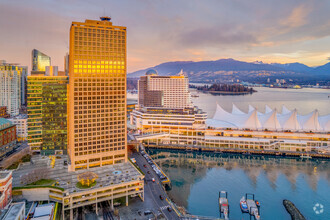 999 Canada Pl, Vancouver, BC - aerial  map view