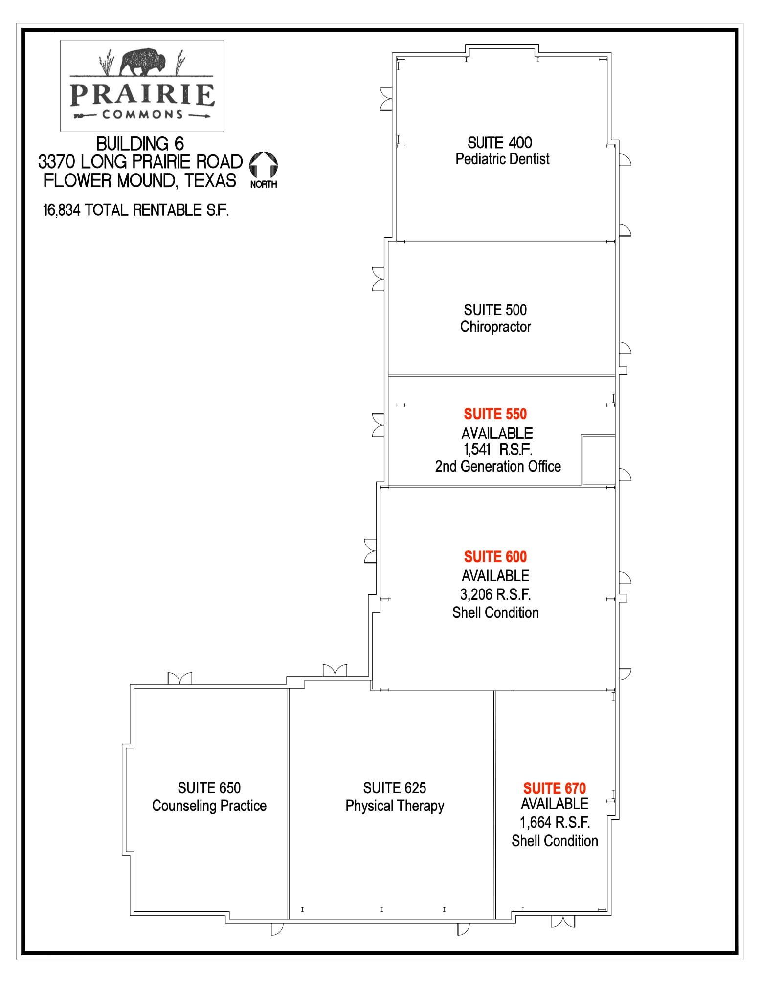 3370 Long Prairie Rd, Flower Mound, TX for lease Floor Plan- Image 1 of 1