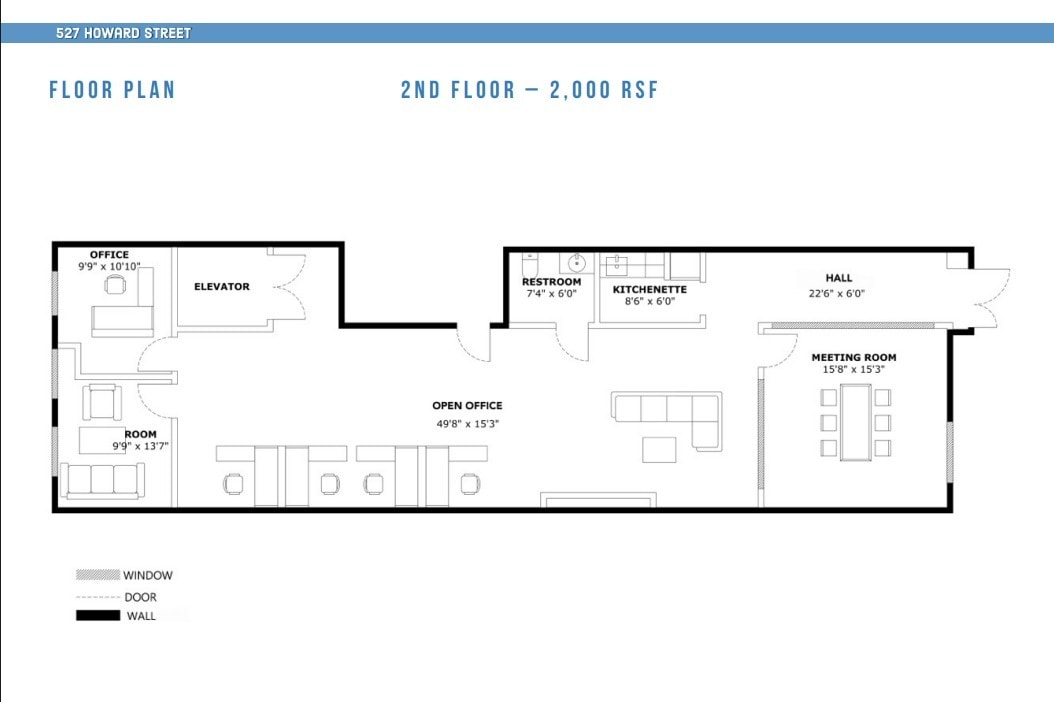 527-529 Howard St, San Francisco, CA for lease Floor Plan- Image 1 of 1
