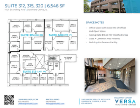 1401 Branding Ave, Downers Grove, IL à louer Plan d  tage- Image 2 de 2