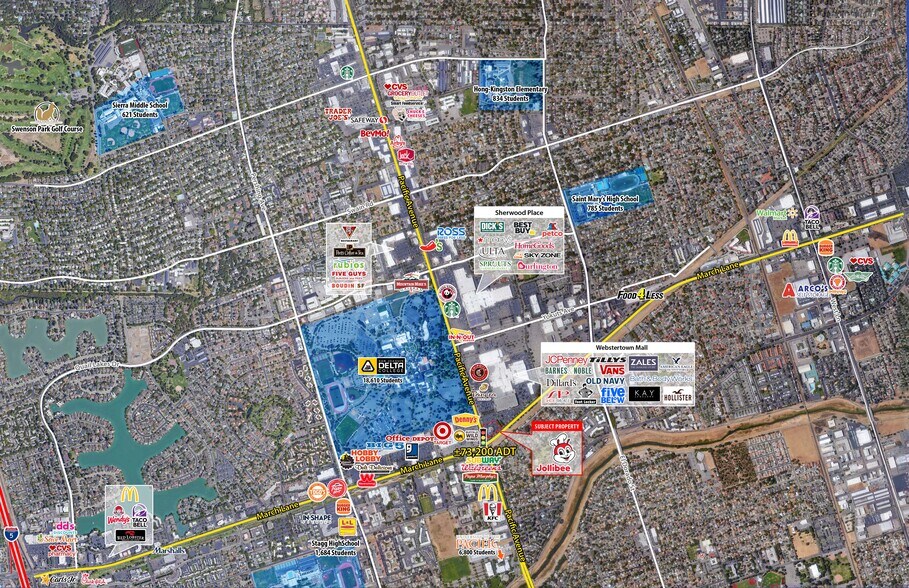 4704 Pacific Ave, Stockton, CA à vendre - Aérien - Image 3 de 12