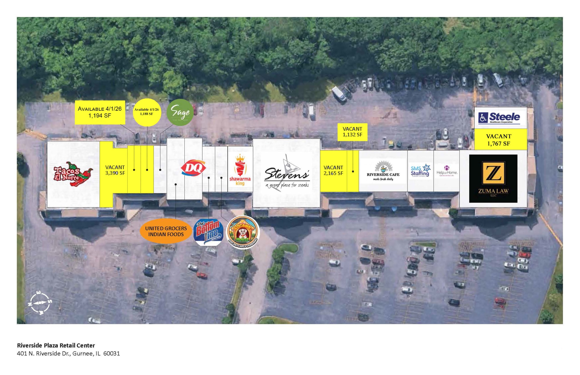 401 N Riverside Dr, Gurnee, IL for lease Site Plan- Image 1 of 1