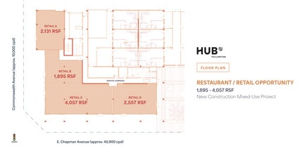 2601 E Chapman Ave, Fullerton, CA for lease Floor Plan- Image 1 of 2