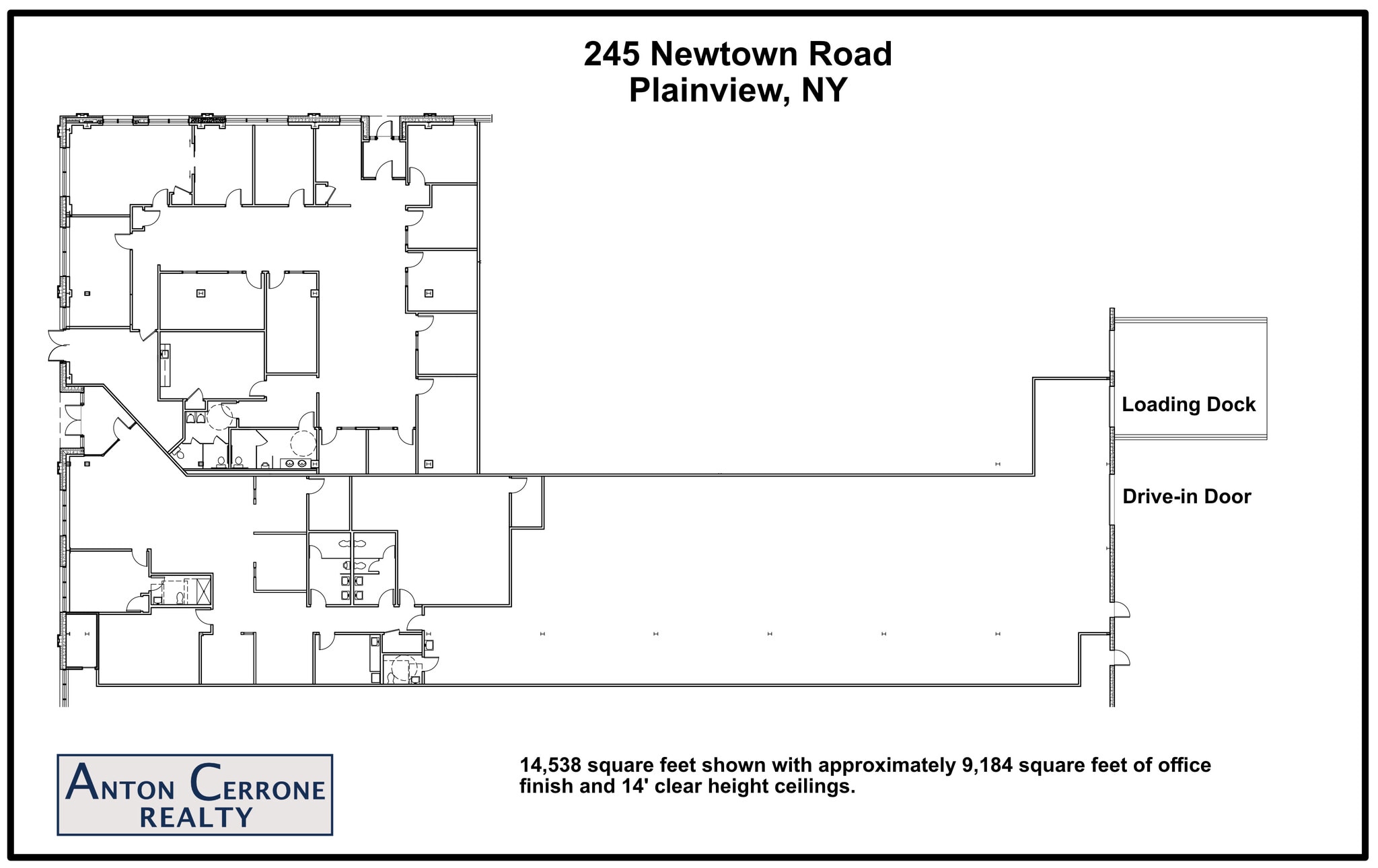245 Newtown Rd, Plainview, NY for lease Floor Plan- Image 1 of 2