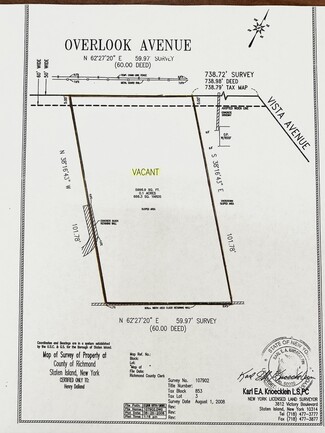 Plus de détails pour 0 Overlook Ave, Staten Island, NY - Terrain à vendre