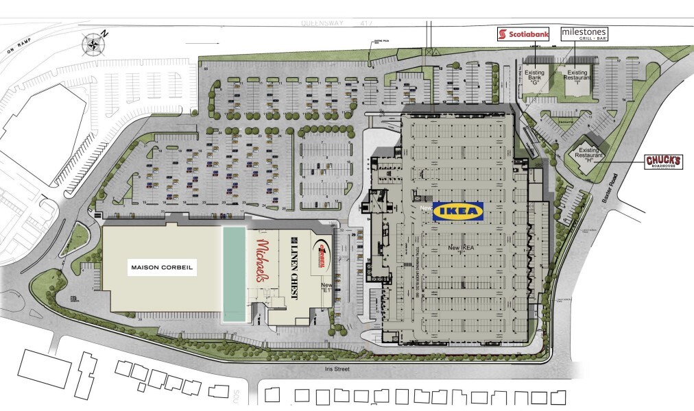 2685 Iris St, Ottawa, ON à louer Plan de site- Image 1 de 2