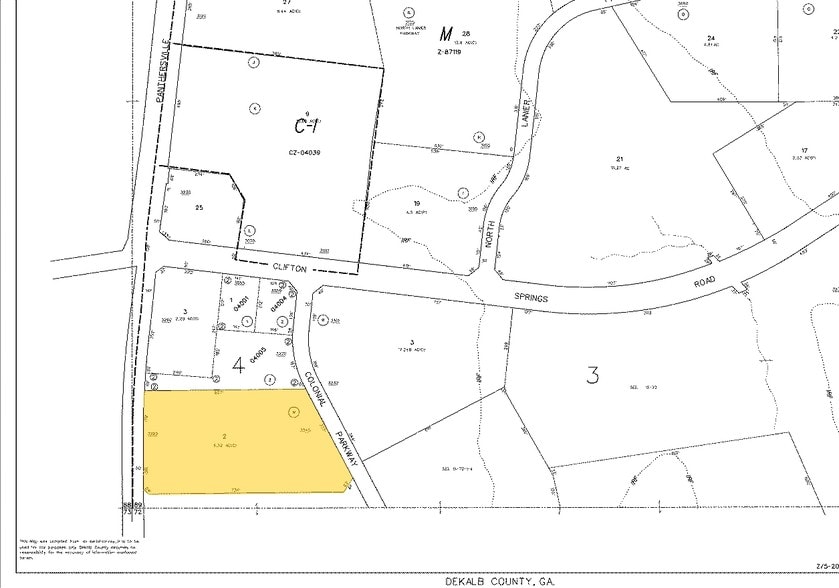 3245 Colonial Pky, Decatur, GA for lease - Plat Map - Image 3 of 7