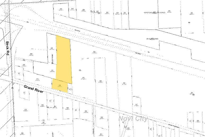 Grand River & Beck Rd, Novi, MI à vendre - Plan cadastral - Image 2 de 4