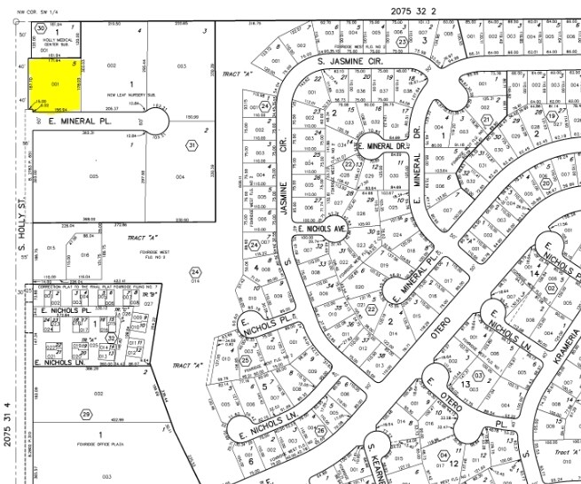 8030 S Holly St, Littleton, CO à louer - Plan cadastral - Image 2 de 4