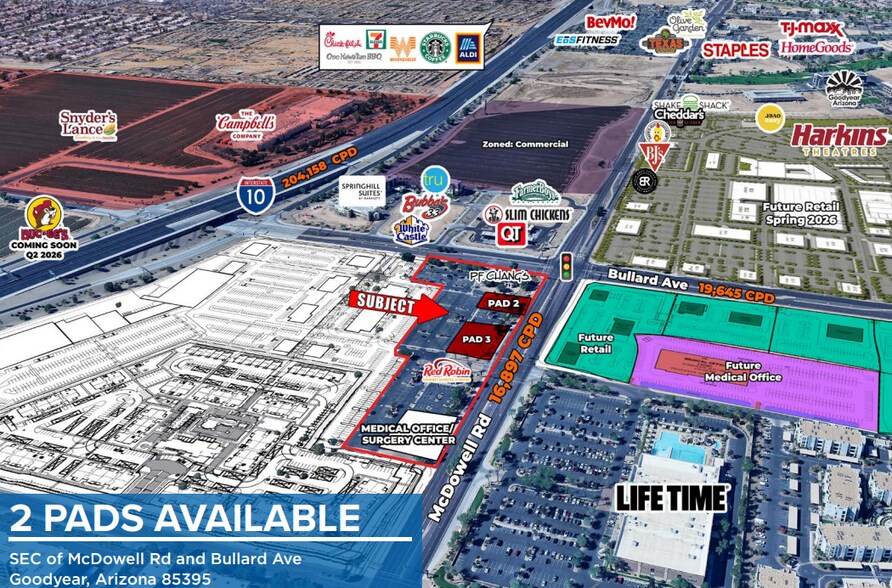 SEC Bullard Ave & McDowell Rd, Goodyear, AZ à louer - Photo du bâtiment - Image 1 de 4