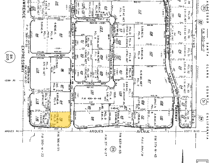 425 Lakeside Dr, Sunnyvale, CA for lease - Plat Map - Image 2 of 3