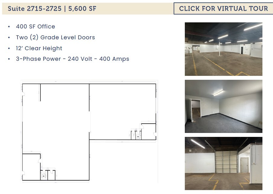 2711-2725 Cullen St, Fort Worth, TX for lease Interior Photo- Image 1 of 1