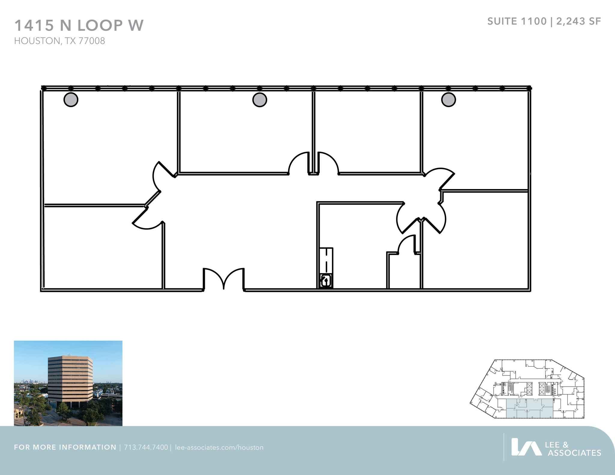 1415 North Loop W, Houston, TX for lease Floor Plan- Image 1 of 2