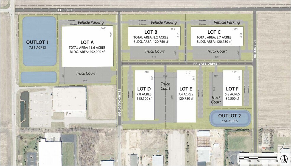1845 Bristol Rd, Sun Prairie, WI à louer - Plan de site - Image 1 de 5