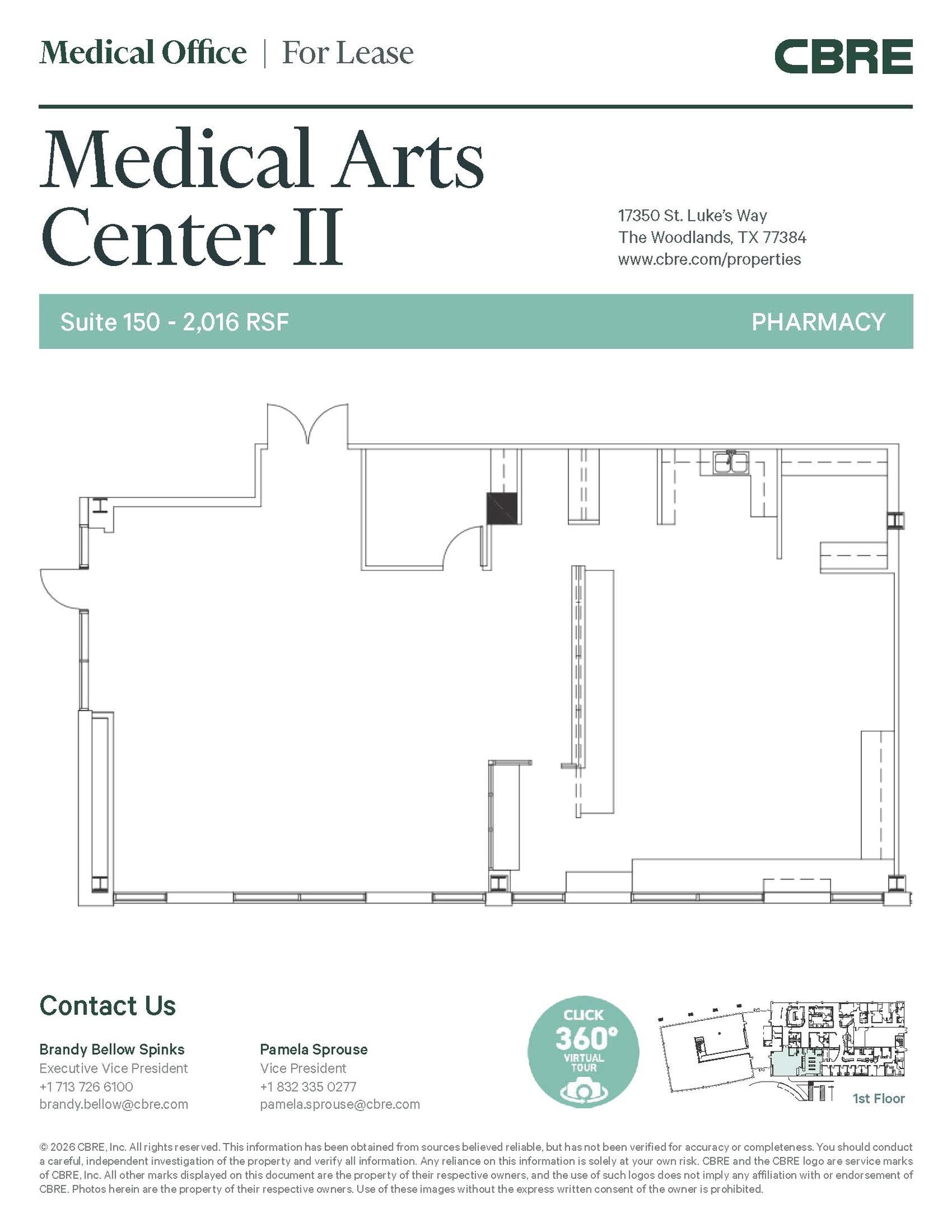 17350 St. Lukes Way, The Woodlands, TX for lease Interior Photo- Image 1 of 1