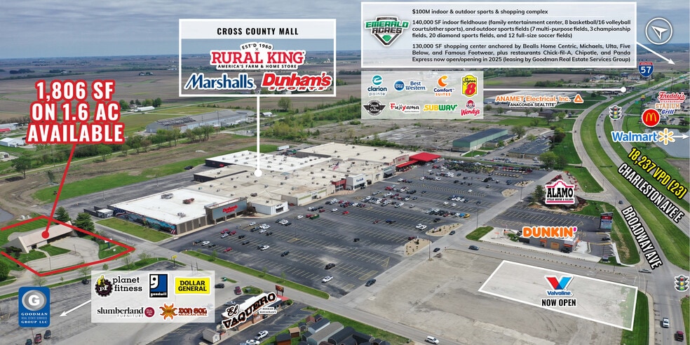 402 Richmond Ave E, Mattoon, IL for sale - Aerial - Image 1 of 4