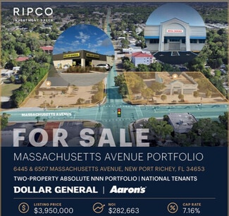 Plus de détails pour Massachusetts Avenue Portfolio – Commerce de détail à vendre, New Port Richey, FL