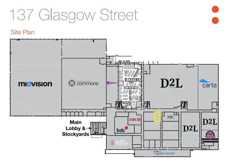 137 Glasgow St, Kitchener, ON à louer Plan de site- Image 1 de 2