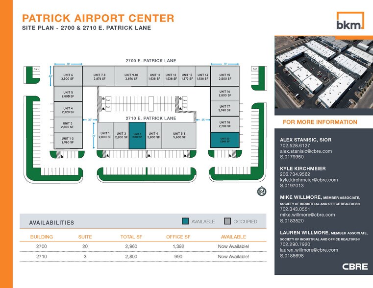 2700 E Patrick Ln, Las Vegas, NV à louer - Plan de site - Image 3 de 8