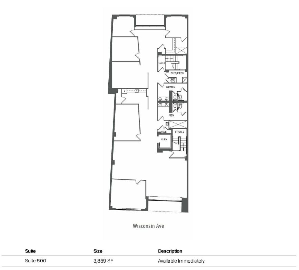 7514 Wisconsin Ave, Bethesda, MD for lease Floor Plan- Image 1 of 1