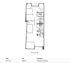 7514 Wisconsin Ave, Bethesda, MD for lease Floor Plan- Image 1 of 1