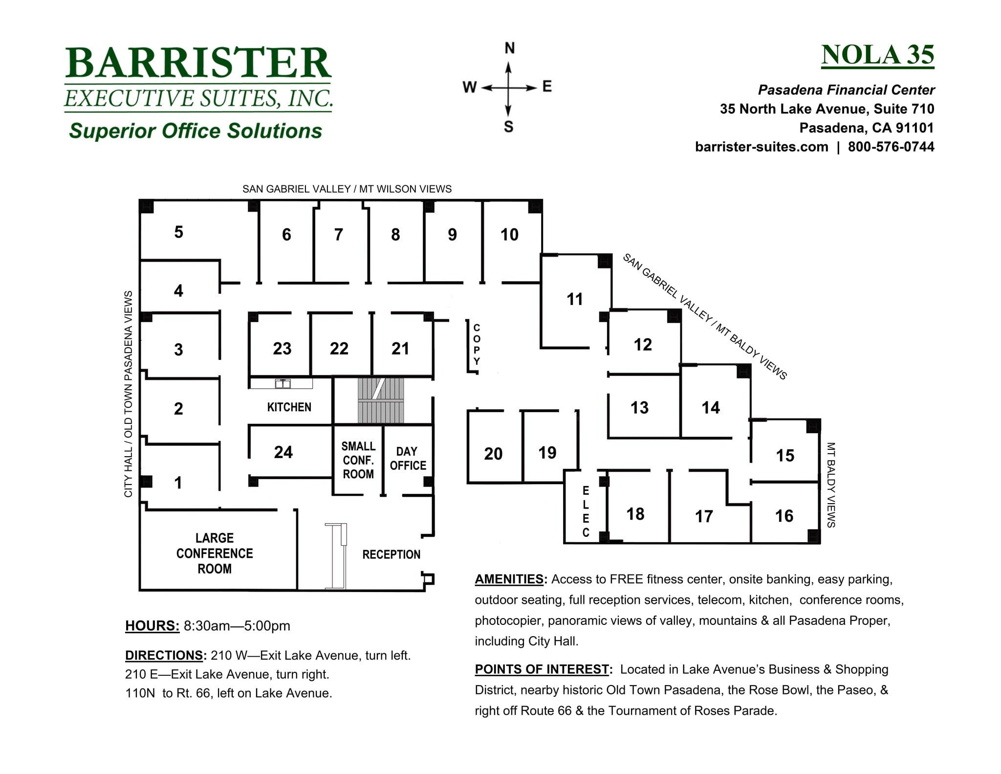 35 N lake Ave, Pasadena, CA for lease Site Plan- Image 1 of 9