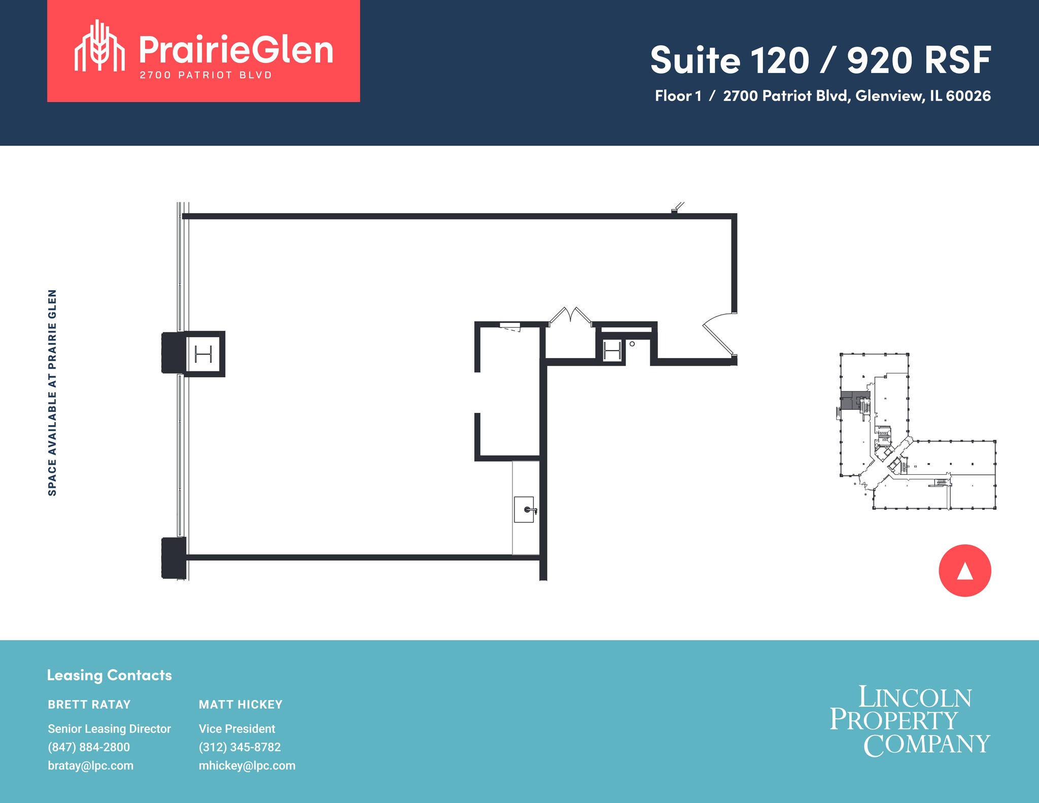 2700 Patriot Blvd, Glenview, IL à louer Plan de site- Image 1 de 1