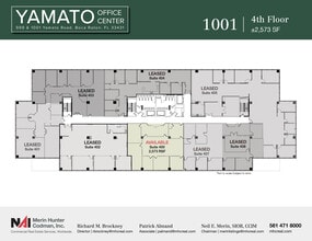 999-1001 W Yamato Rd, Boca Raton, FL à louer Plan d’étage- Image 2 de 8