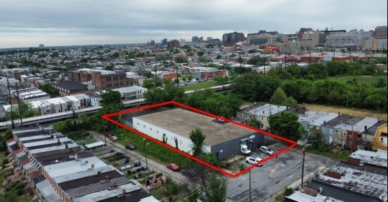 1001 N Rose St, Baltimore, MD for sale Aerial- Image 1 of 7