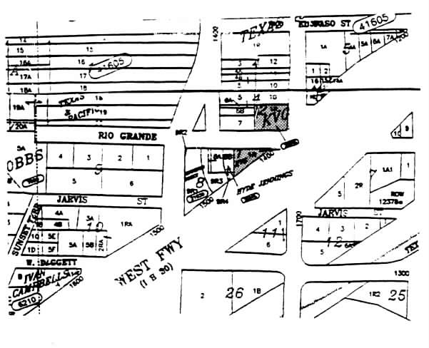 1413 Rio Grande Ave, Fort Worth, TX à vendre - Plan cadastral - Image 3 de 4