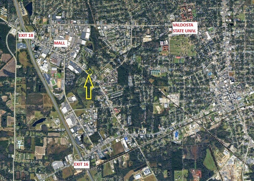 605 N St. Augustine Rd, Valdosta, GA à vendre - Aérien - Image 2 de 12