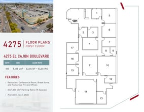 4275 El Cajon Blvd, San Diego, CA à louer Plan d’étage- Image 1 de 1