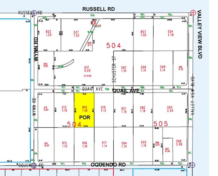 3995 W Quail Ave, Las Vegas, NV à louer - Plan cadastral - Image 2 de 5