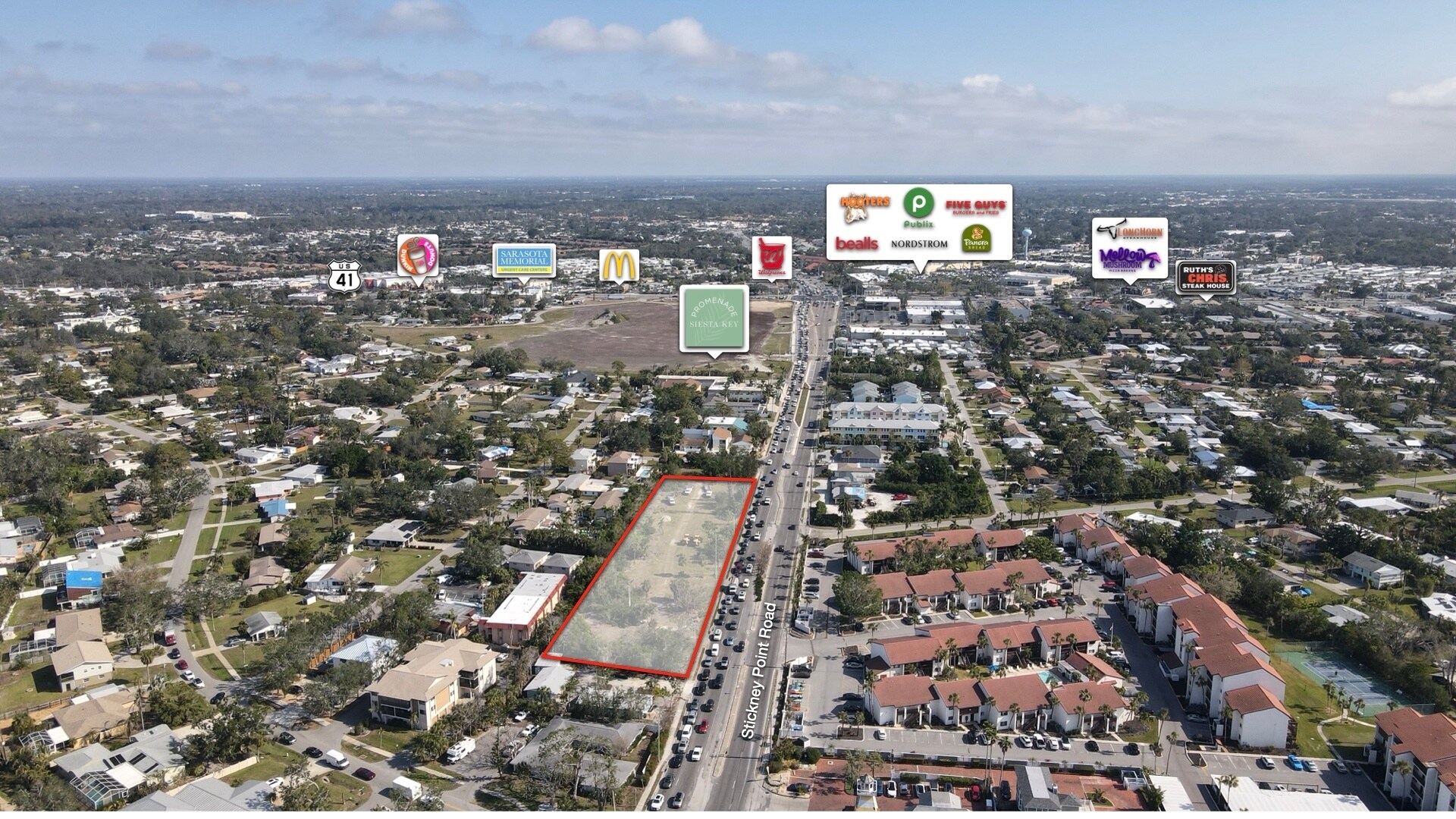 1631 Stickney Point Rd, Sarasota, FL à vendre Photo du bâtiment- Image 1 de 9