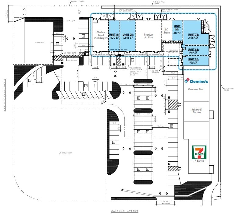 5750 Santa Teresa Blvd, San Jose, CA à louer Plan d  tage- Image 1 de 1