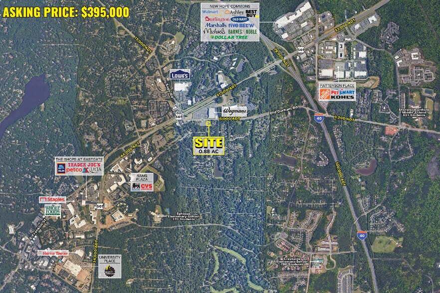 Old Durham Rd & Cooper St, Chapel Hill, NC for sale - Building Photo - Image 1 of 4