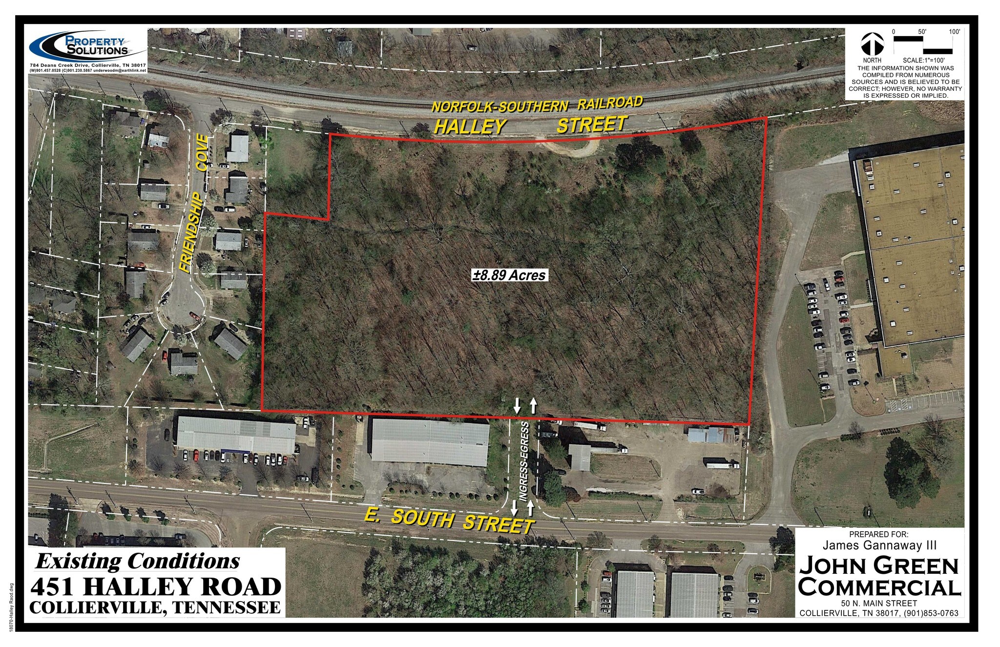 451 Halley Rd, Collierville, TN à vendre Plan cadastral- Image 1 de 2