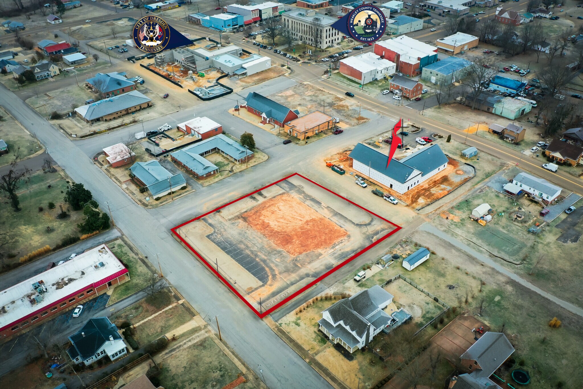 101 S Church St, Dresden, TN for sale Aerial- Image 1 of 4