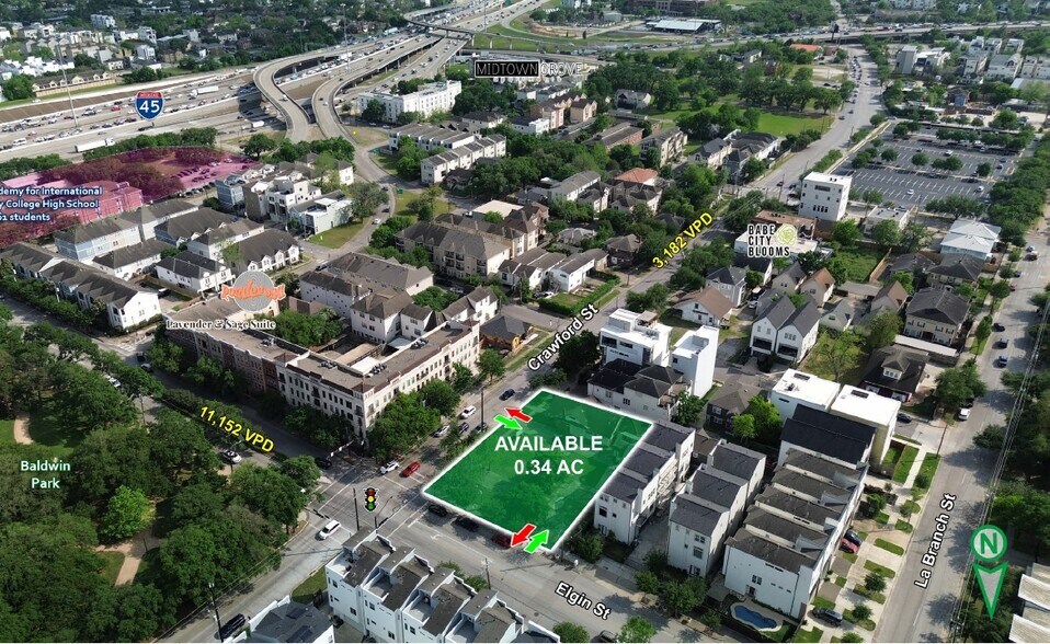3212 Crawford St, Houston, TX à vendre - Aérien - Image 3 de 5