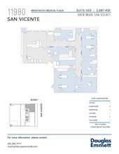 11980 San Vicente Blvd, Los Angeles, CA à louer Plan d  tage- Image 1 de 1