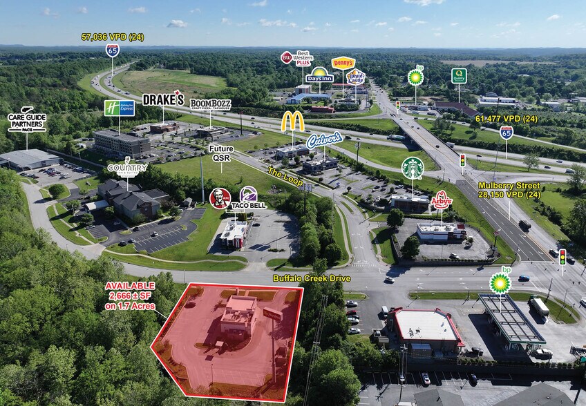 104 Buffalo Creek Dr, Elizabethtown, KY for lease - Aerial - Image 2 of 4