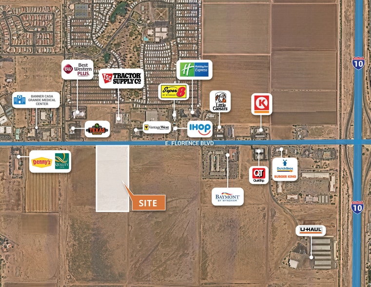 Florence, Casa Grande, AZ à vendre - Aérien - Image 2 de 2