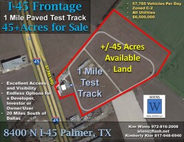 45 Acres with Interstate 45 Frontage - Truck Stop