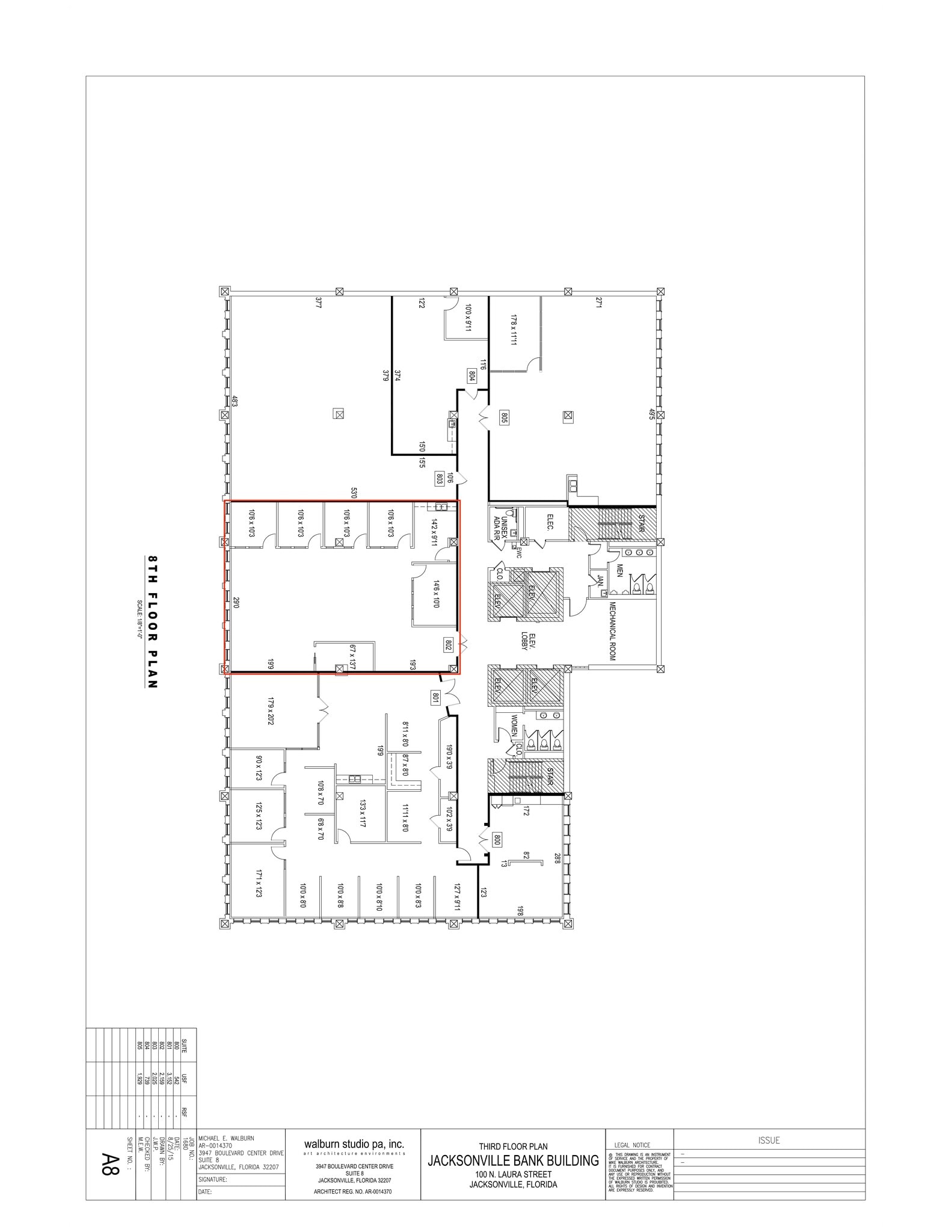100 N Laura St, Jacksonville, FL for lease Site Plan- Image 1 of 1