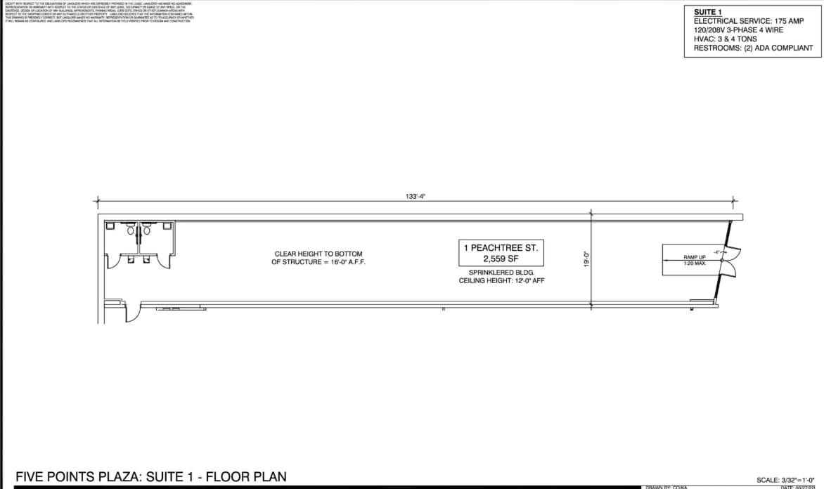 31 Peachtree St, Atlanta, GA à louer Plan d’étage- Image 1 de 1