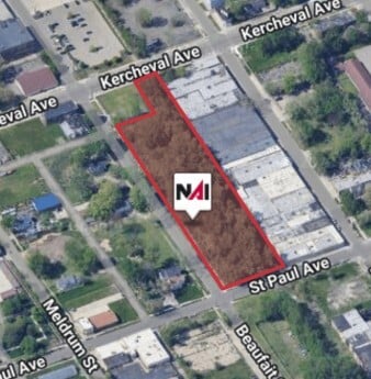 6524-6530 Kercheval St, Detroit, MI for sale Aerial- Image 1 of 2