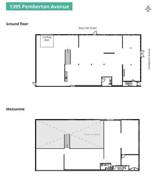 1395 Pemberton Av, North Vancouver, BC for lease Floor Plan- Image 1 of 1